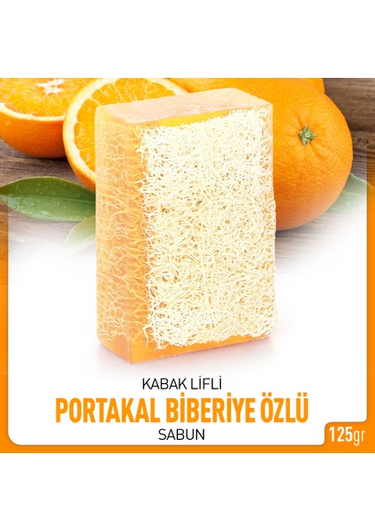 Portakal & Biberiye Özlü Kabak Lifli Sabun 125 gr