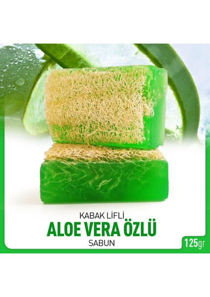 Aloe Vera Özlü Kabak Lifli Sabun 125 gr