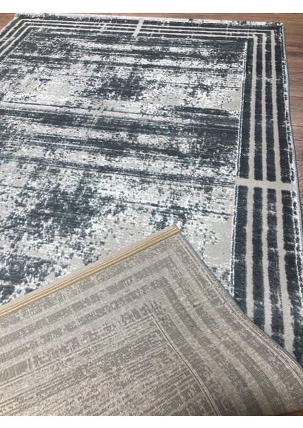 Laura 4 Metrekare 150x230cm Antrasit Renk Akrilik Iplik Saçaksız Makine Dokuma Halı Salon Oturma Yatak Odası Mutfak Halısı modelleri