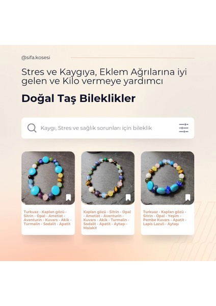 Stresi ve Kaygıyı Azaltan, Ağrıları Dindiren ve Vücudunuzu Yaza Hazırlayan Orjinal Doğal Taş Kadın Bileklik Modelleri fiyatları