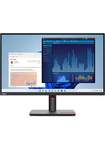 Thinkvision T27H-30 63A3GAT1TK 27" 4ms 60Hz 2k HDMI Dp Usb/usb-C RJ45 Pivot Monitör