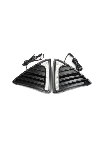 Ford Focus Gündüz Far Lamba Seti Piano Black Ledli 2011-2015