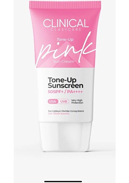 Clasy Care Clinical Clasy Care Spf 50 Tone-Up Pink Sunscreen Cream 50 Ml