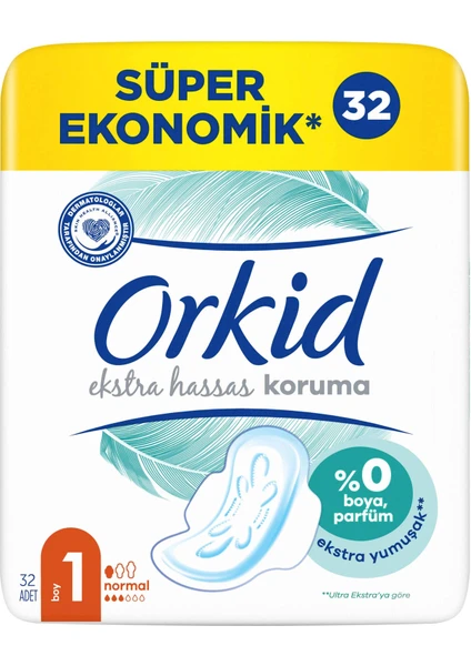 Extra Hassas Koruma Süper Ekonomik (Boy 1) Normal 32li Hijyenik Ped