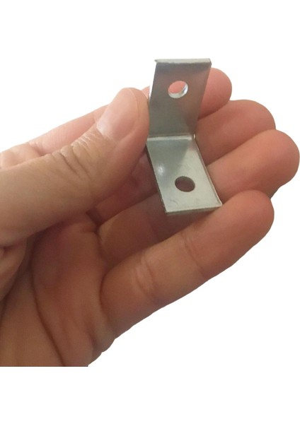 4 Adet Mobilya Eşya Dolap Duvar Sabitleyici Köşe Bağlantı L Demir Gönye Deprem Güvenliği 25X25X15MM