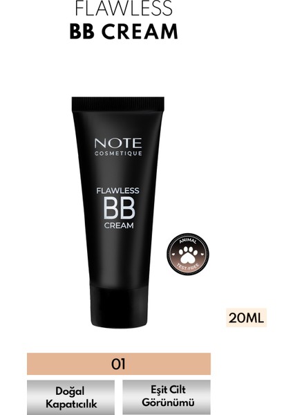 Flawless BB Cream 01 Doğal Kapatıcı BB Krem