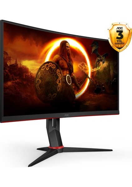 C27G2ZU/BK 27" 240Hz 0.5 ms (HDMI+Display) FreeSync Full HD Curved Monitör