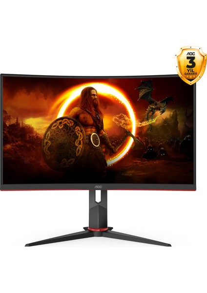 C27G2ZU/BK 27" 240Hz 0.5 ms (HDMI+Display) FreeSync Full HD Curved Monitör