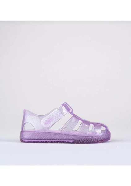 Star Glitter Kız Çocuk Simli Mor Sandalet fiyatları