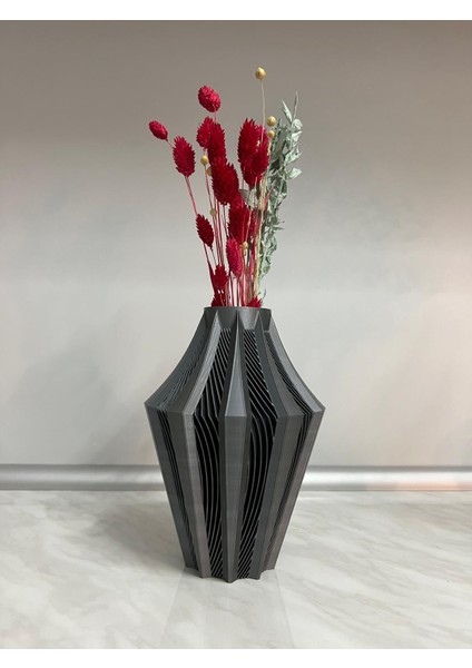 Deka Vase Dekoratif Modern Vazo Özel Tasarım 21 cm Yükseklik, 14 cm Genişlik - Deka Vase