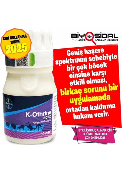 K-Othrıne Sc 50 ml Hamam Böceği Kovucu