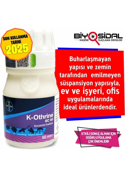 K-Othrıne Sc 50 ml Hamam Böceği Kovucu fırsatları