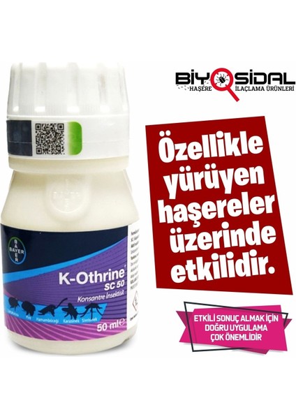 K-Othrıne Sc 50 ml Hamam Böceği Kovucu indirimleri