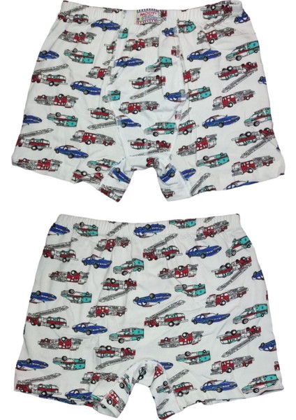 6 Adet Likralı Erkek Çocuk Empirme Desenli Mody Penye Boxer indirimleri