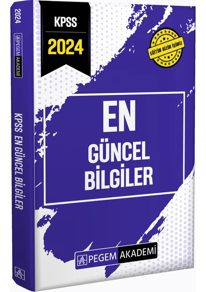 Pegem Akademi Yayıncılık 2024 KPSS En Güncel Bilgiler (Roman Boy)