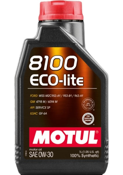 8100 Eco-Lite 0W-30 1 Litre