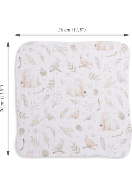 8'li Muslin Ağız Bezi - Garden Yeşil - 30 x 30 cm indirimleri