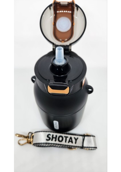 Dome ST-8081 800ML Çelik Pipetli-Pipetsiz Kullanım Termos Matara Siyah fiyatları