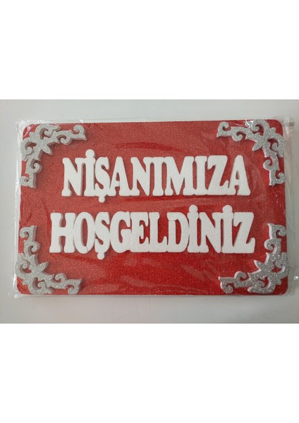 Kavis Marketıng Nişanımıza Hoşgeldiniz Strafor Kapı Süsü