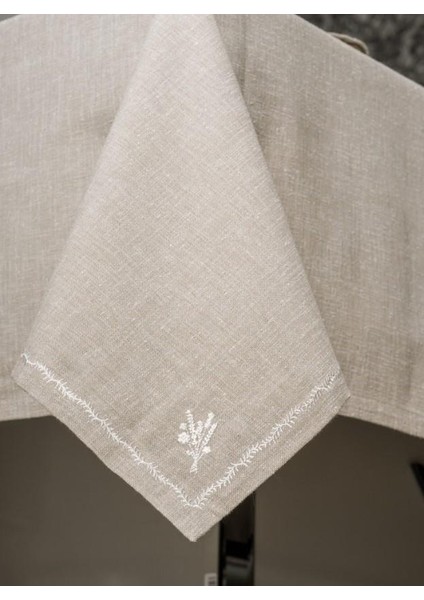 Pera Toprak 8 Parça Keten Masa Örtüsü fırsatları