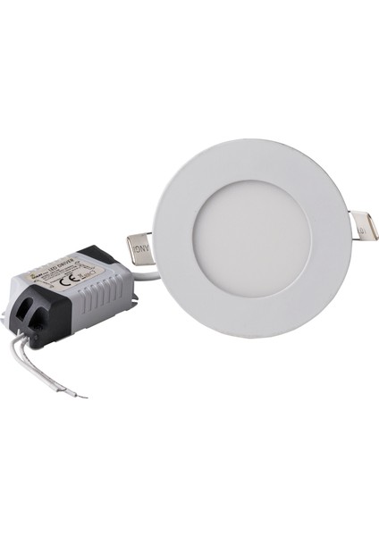 3W Slim LED Panel Sıva Altı-Beyaz