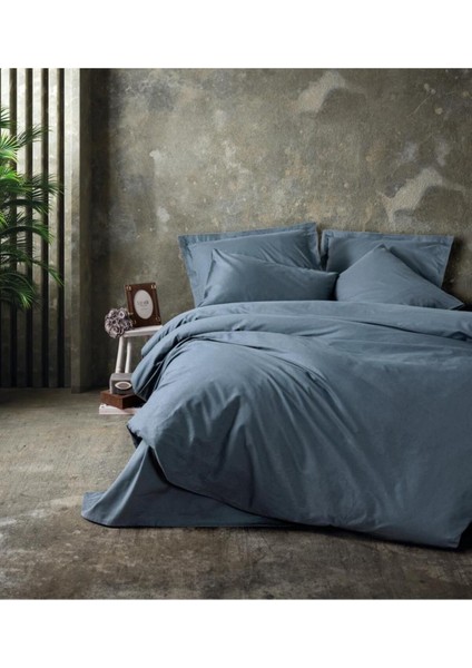 Plain Antrasit Çift Kişilik Nevresim Takımı