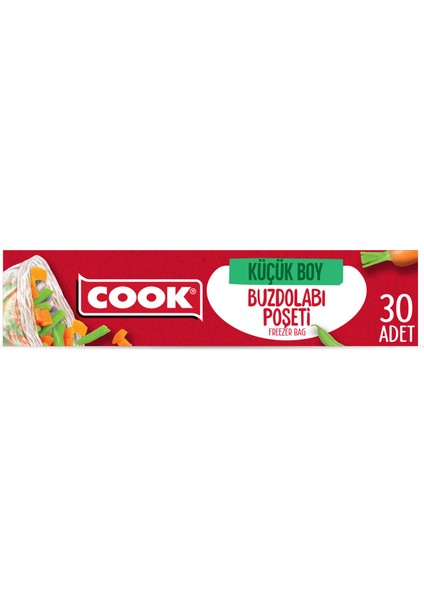 10'lu Paket Buzdolabı Poşeti 20 x 30 cm 30'lu