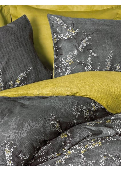 Saten Çift Kişilik Nevresim Takımı - Libby Yeşil indirimleri