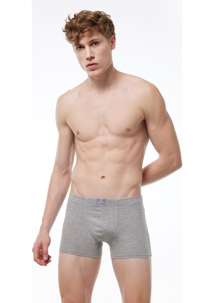074 Erkek Likralı %95 Pamuk Boxer