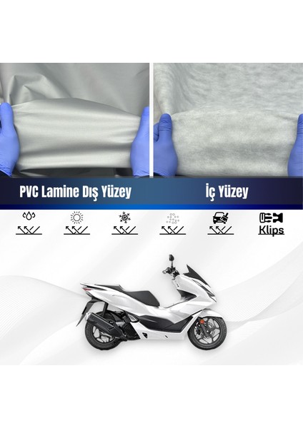 Ultra Shop Honda Pcx 125 Su Geçirmez Motosiklet Branda 4 Mevsime Uygun Motor Brandası