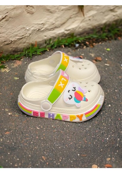 Calx Çocuk Krem Kedi Figürlü Kaydırmaz Terlik fiyatları