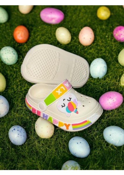 Calx Çocuk Krem Kedi Figürlü Kaydırmaz Terlik fırsatları