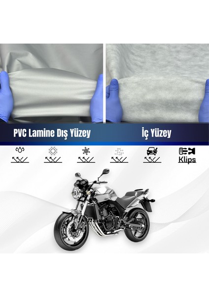 Ultra Shop Honda Cbf 600 Su Geçirmez Motosiklet Branda 4 Mevsime Uygun Motor Brandası