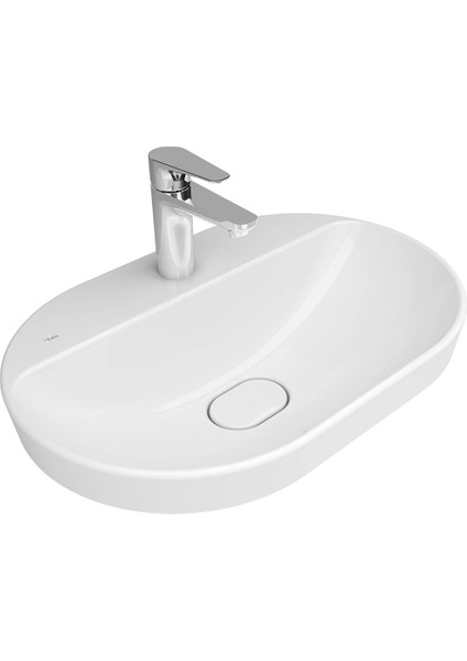 Zero 2.0 60 x 40 cm Yarı Gömme Oval Lavabo