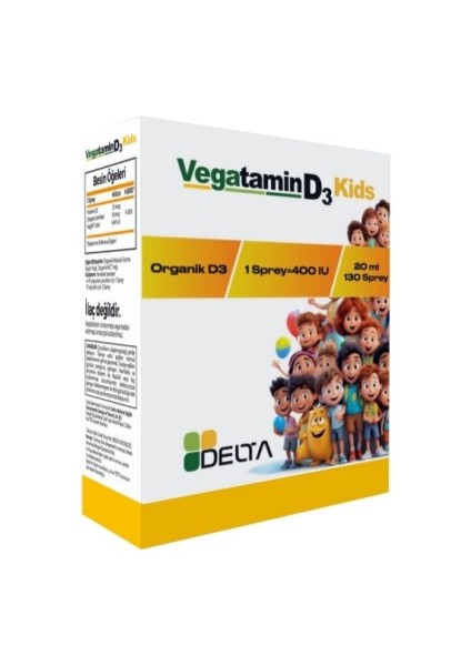 Vegatamın D3 Kıds 400 Iu 8683561175046