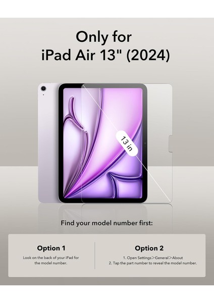 Apple iPad Air 13 Inç 2024 (M2) ile Uyumlu Paperlike Kağıt Hissi Yazım Çizim Ekran Koruyucu Film