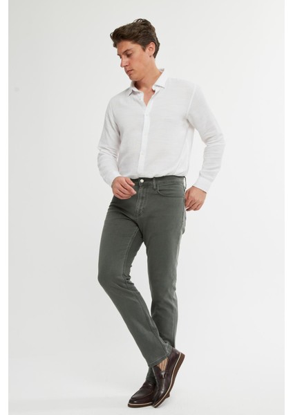 Regular Fit Yüksek Bel Esnek Dokuma Denim Kot Pantolon C356
