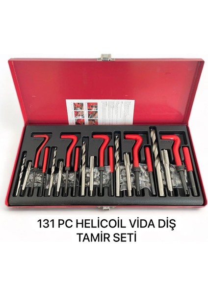 Melzohome 131 Pc Helicoil Vida Diş Tamir Seti