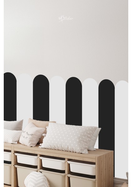 Dekoratif Duvar Kağıdı Panel Görünümlü Folyo Kaplama Sticker, Silinebilir 64X112CM