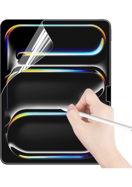 Apple iPad Pro 11 Inç 2024 (M4) ile Uyumlu Paperlike Kağıt Hissi Yazım Çizim Ekran Koruyucu Film