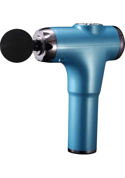 Hızlı şarjlı, güçlü kas ve vücut masaj tabancası, mavi renk, Türkiye menşei
