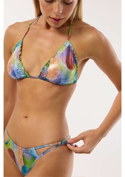 4619 Parlak Mavi Bikini Takımı