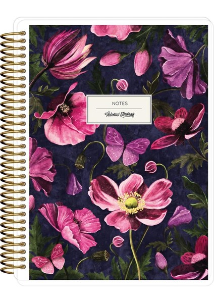 Victoria's Jurnals Altın Renkli Metal Sip. Defter 3156