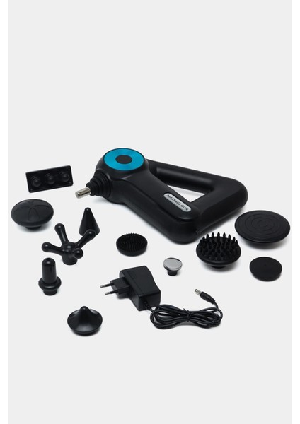 Kablosuz Titreşimli Profesyonel Masaj Tabancası, Sporcu Masaj Aleti, Siyah indirimleri