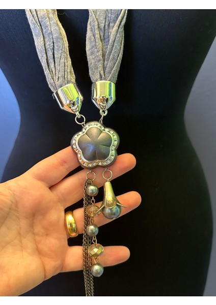 Tasarım Uçlu Penye Zincirli Kadın Kolye Boy 49 fiyatları