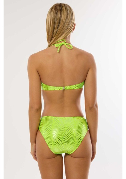 4600 Neon Sarı Straplez Bikini Takımı modelleri