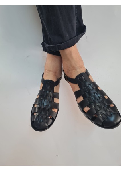 Loryma Deri ve El Yapımı Erkek Sandalet