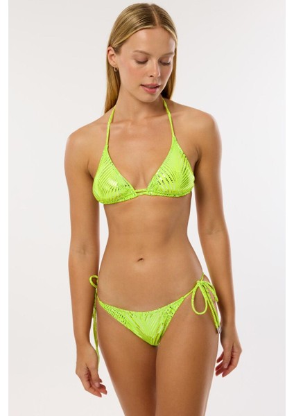 4609 Neon Sarı Bikini Takımı