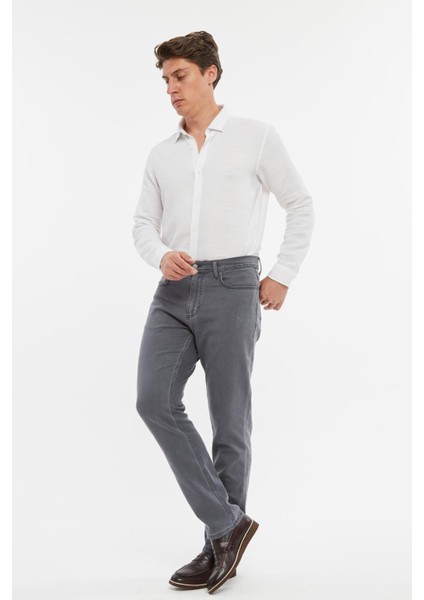 Regular Fit Yüksek Bel Esnek Dokuma Denim Kot Pantolon C356