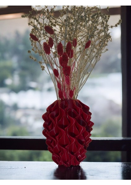 Vazo Papusita Rose Wave Özel Tasarım Vazo 21 cm x 12 cm - Rose Wave Vase